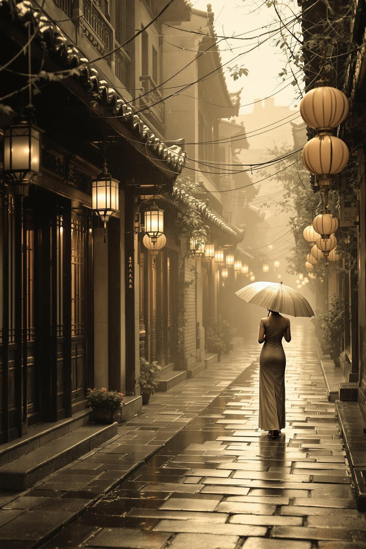 搜短剧在线精选作品 - 烟雨巷 - 青石板路上，刻满了思念的痕迹